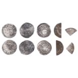 Henry II, Short Cross coinage, cut Halfpenny, class Ia, London, Pieres M (?), low level...