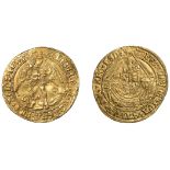 HENRY VIII, First Coinage: Angel of Six Shillings and Eight Pence, mm. crowned Portcullis...