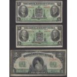 Royal Bank of Canada, &pound;5, 2 January 1935, serial number 039928, 052756, Dominion of...