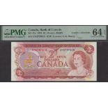 A mixed group of graded world banknotes, comprising Madagascar, 5000 Francs = 1000 Ariary,...