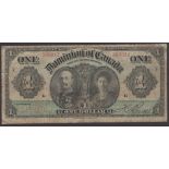 Dominion of Canada, $1, 3 January 1911, serial number 303912, Boville printed signature at...