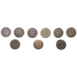 17th Century Tokens, KENT, Dover, Edward Chambers, Farthings, 1649 (2), 1.04g/6h, 0.69g/6h...