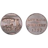 CUMBERLAND, Hensingham, Low Hall Colliery, Sir Wilfred Lawson, Kempson's Halfpenny, 1797,...