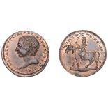 LONDON, High Holborn, Spence's mule Farthing, bust left, rev. man on bull with ass's head,...