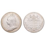 Victoria, Diamond Jubilee, 1897, a silver medal by the Heaton Mint, Birmingham, crowned...