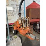 Wood chipper with big 3 cylinder diesel engine engine is free and moving needs some wiring work