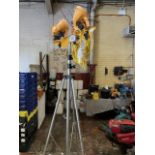 110 volt lights on large tripod working you are bidding for 2 sets of these