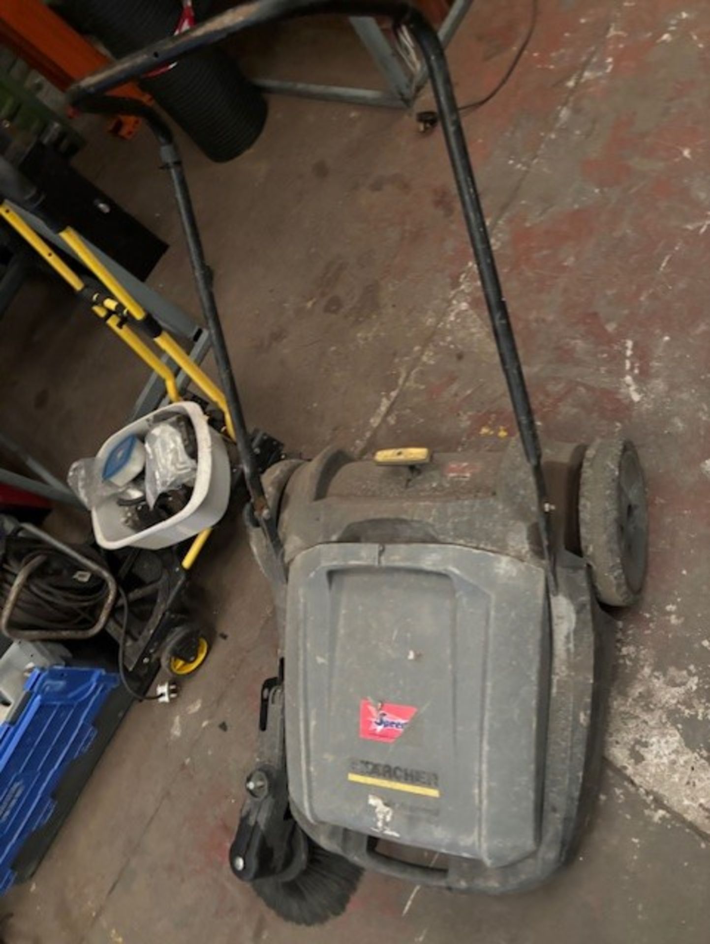 Karcher sweeper the bigger version of the walk behind works and does as it should