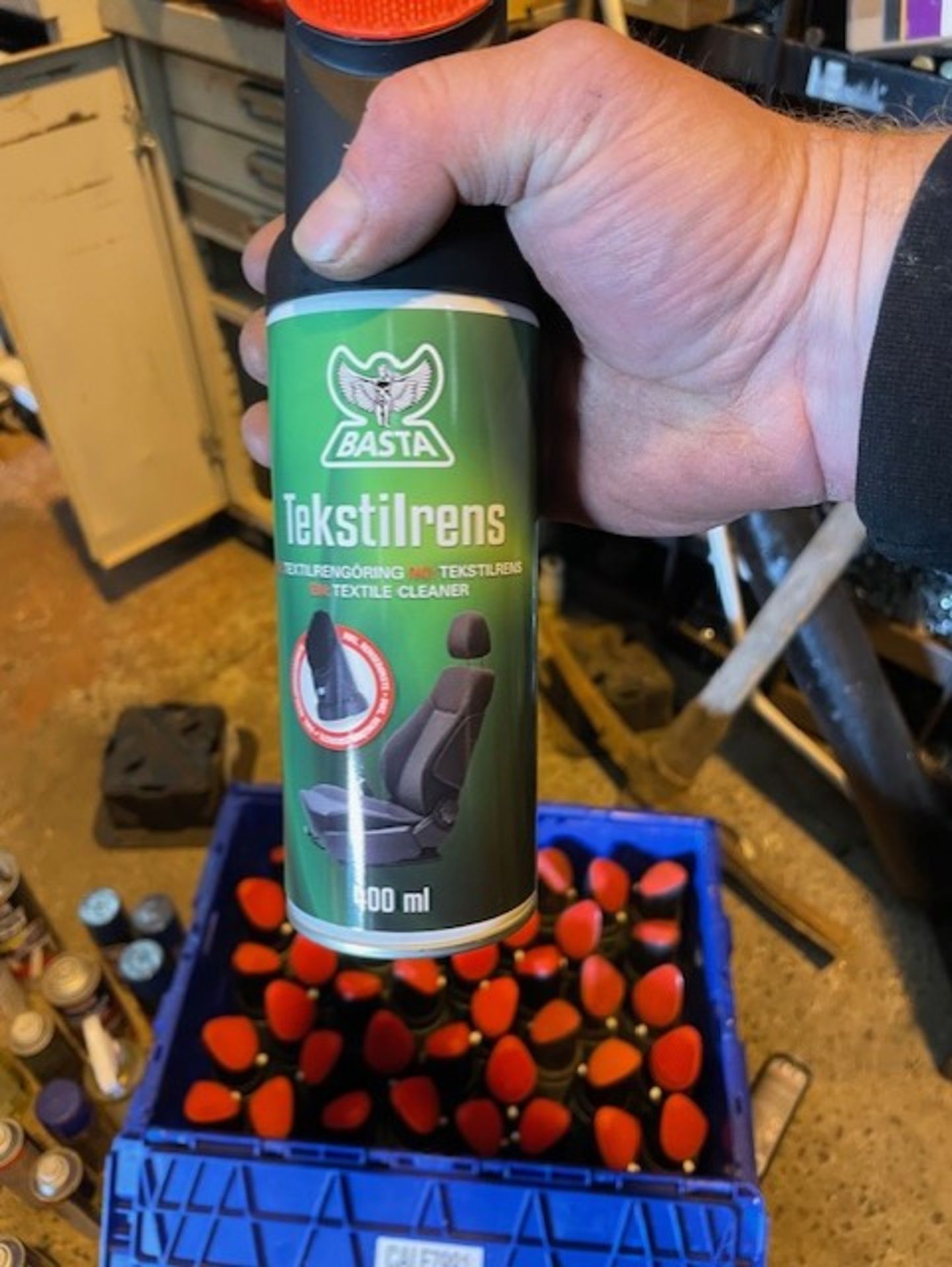 Textilrens Upholstery Cleaner 40 tins in total