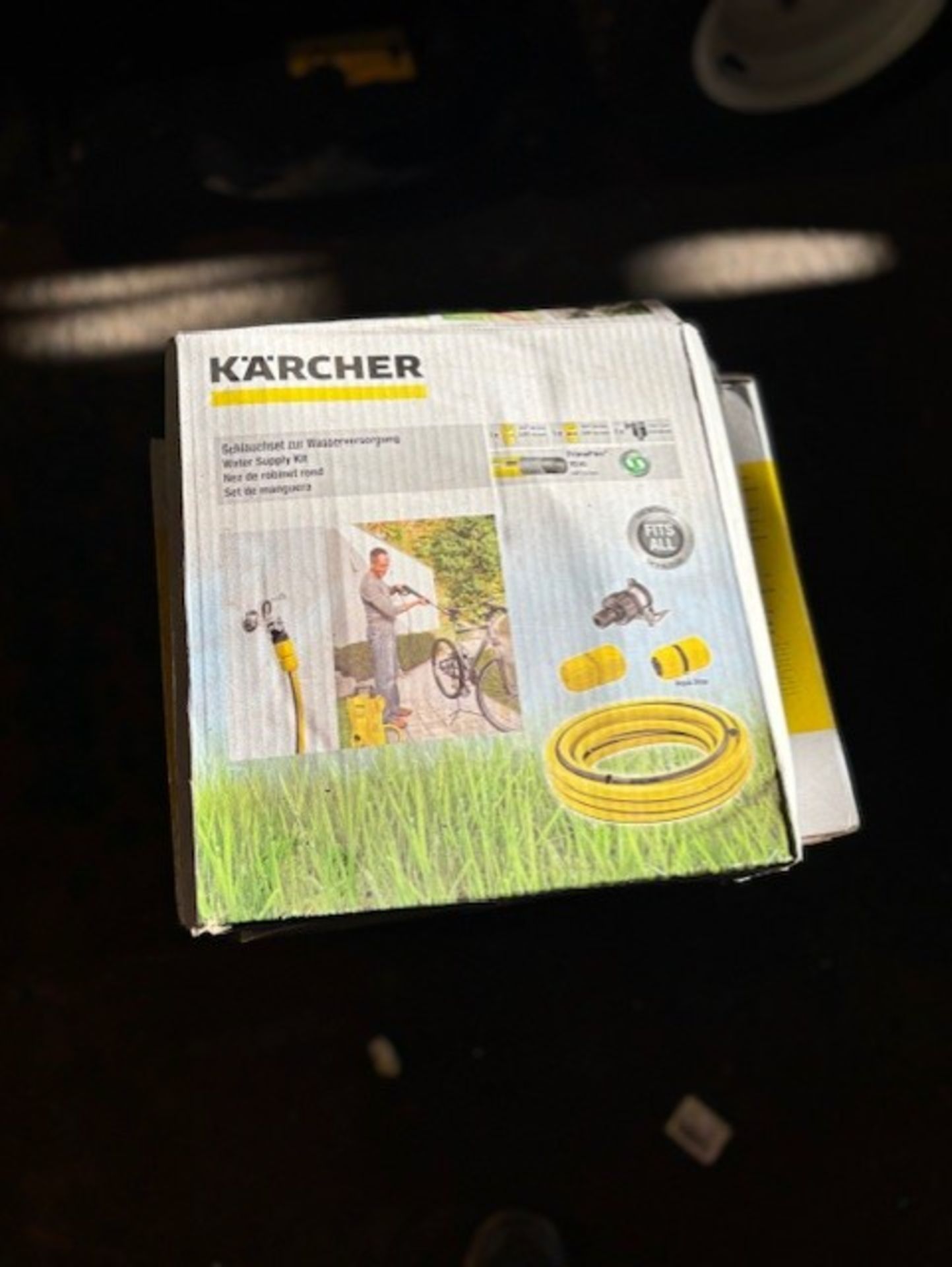 Karcher hose reel and a karcher hose pipe set up on the wall and reel in and out keep your hose pipe - Image 3 of 5