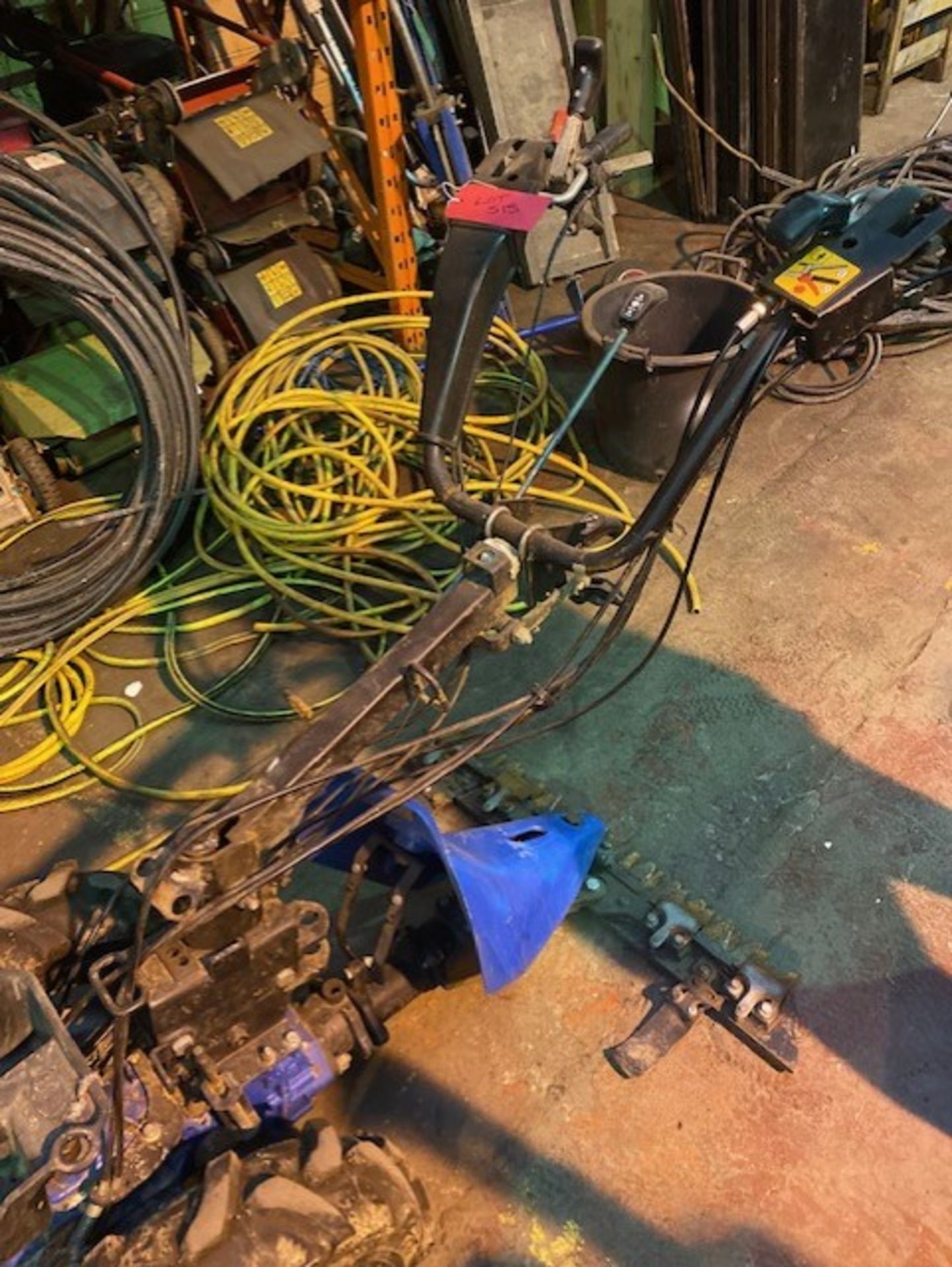 Tracmaster 740 Rotovator with skythe and brand new engine , electric start - Image 4 of 4