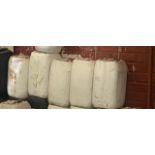 5 drums totalling 100 litres of engine oil unused 10/40