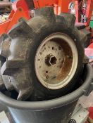 2 wheels for Tracmaster C8 Rotovator or similar