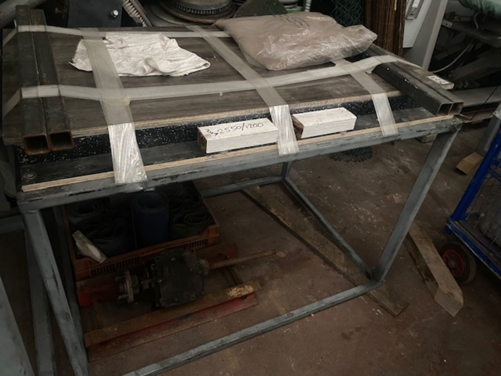 Fibreglass Tables 4no with moulds & 40 litres dichloroeythene hepetane 80 litres of CR180AQP to form - Image 3 of 7