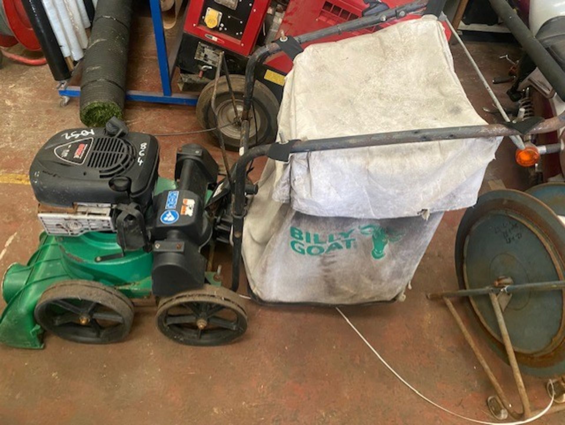 Billy Goat Vacuum starts just needs chain to move without pushing it yourself