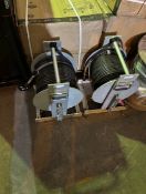 2 number airlines 1/2 inch hose both reels have 100 metres of hose on them with connectors the