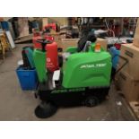 Stahlfest ride on full electric wet n dry scrubber sweeper very user friendly no noise or dust