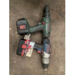 2 x Bosch drills