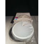 1x new Knightsbridge 230v IP44 14W LED bulkhead.