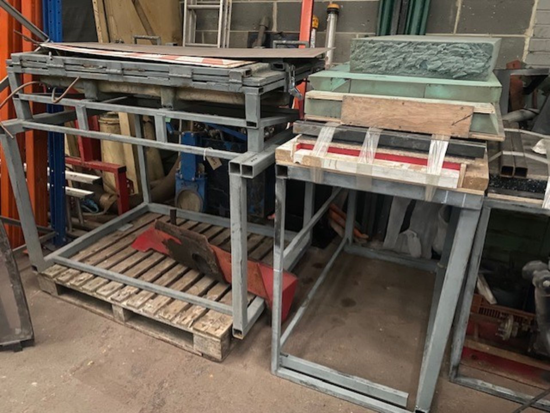 Fibreglass Tables 4no with moulds & 40 litres dichloroeythene hepetane 80 litres of CR180AQP to form