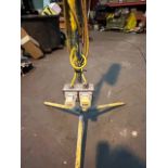 110v tripod strip light with 2 outlets. 2ft light