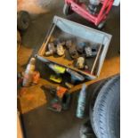 11 battery operated. Drills different types at least 4 of them working with charge in the