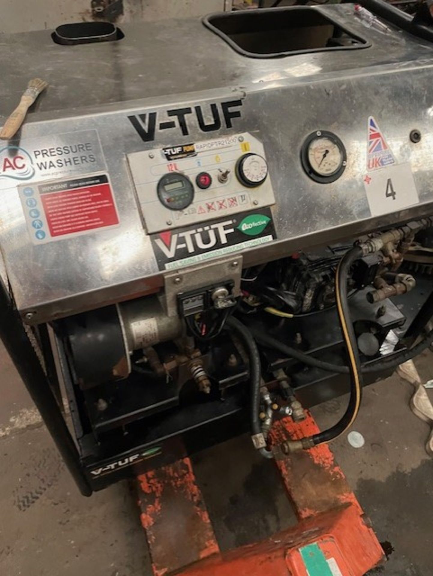 V Tuff Hot & cold pressure washer with Diesel engine any viewing welcome were bought for project
