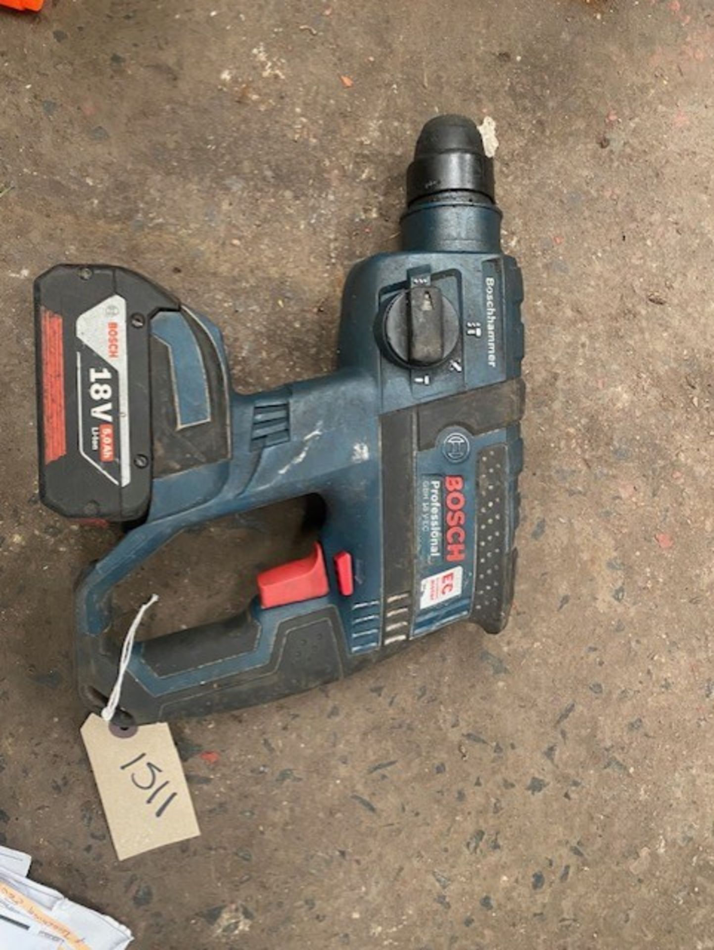 Bosch Professional Drill GBH 18V-EC with battery working order