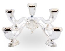 5-flamm. Leuchter, Art Deco, Wilkens 1934.
