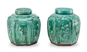 Paar Ingwertöpfe, wohl China 19. Jh.