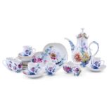 Kaffee-Service für 6 Pers., Meissen um 1985.