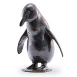 Bronze August Gaul: Pinguin, Kopf nach unten, wohl nach 1921.