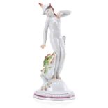 Mädchen mit Drache, Art Deco, Meissen Pfeifferzeit (1924-´34).