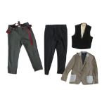 A PAIR OF VIVIENNE WESTWOOD MENS TROUSERS AND A PAIR OF TOAST MENS TROUSERS along with a men's black