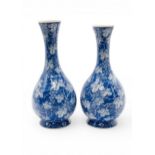 A PAIR OF JAPANESE BLUE AND VASES MEIJI PERIOD (1868-1912) decorated with squirrels amidst