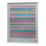 Bridget Riley, Rose Rose poster for London Olympic games 2012, printed by Pyramid International, 80c