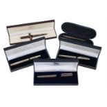 A COLLECTION OF SILVER PENS