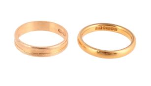TWO BAND RINGS