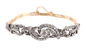 A MID 20TH CENTURY DIAMOND SET BRACELET