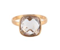 A ROCK CRYSTAL DRESS RING