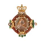 A LATE VICTORIAN COMMEMORATIVE SLIDE