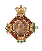 A LATE VICTORIAN COMMEMORATIVE SLIDE