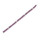 A RUBY AND DIAMOND BRACELET
