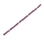 A RUBY AND DIAMOND BRACELET