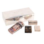 A COLLECTION OF BOXES