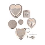 A COLLECTION OF SILVER BOXES