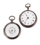 WILLIAM WAIN, A SILVER PAIR CASED POCKET WATCH