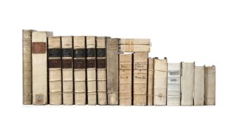 Ɵ A GROUP OF EIGHTEEN VOLUMES BOUND IN VELLUM