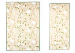 A PAIR OF FLORAL BLINDS, COLEFAX AND FOWLER 'SNOW TREE' FABRIC, MODERN