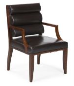 A 'REGENCY' DESK CHAIR OR ARMCHAIR BY LOUISE BRADLEY, OF RECENT MANUFACTURE